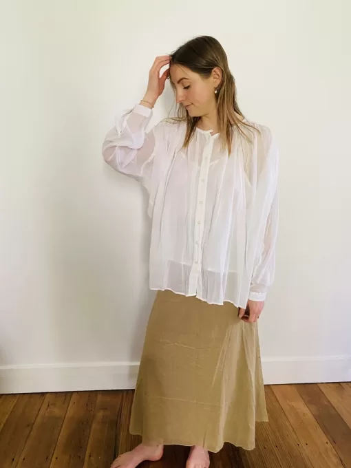 Maxi Skirt, super soft, elastic band and tie at the front