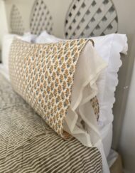 Floral Leaf Cotton/voile Pillowcase Set